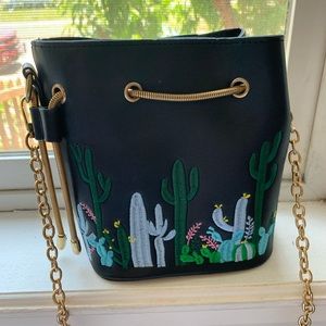 Crossbody cactus purse